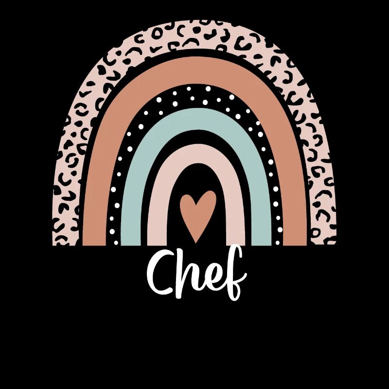 Chef Rainbow Leopard Funny Chef Appreciation