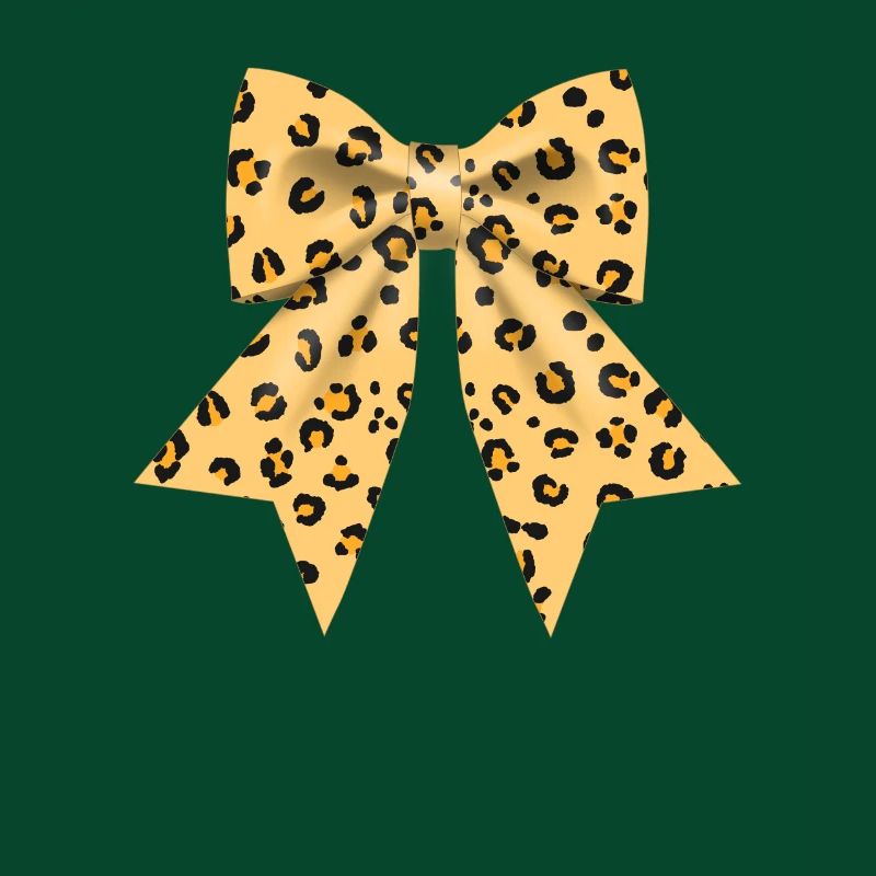 Large bow with leopard pattern gift