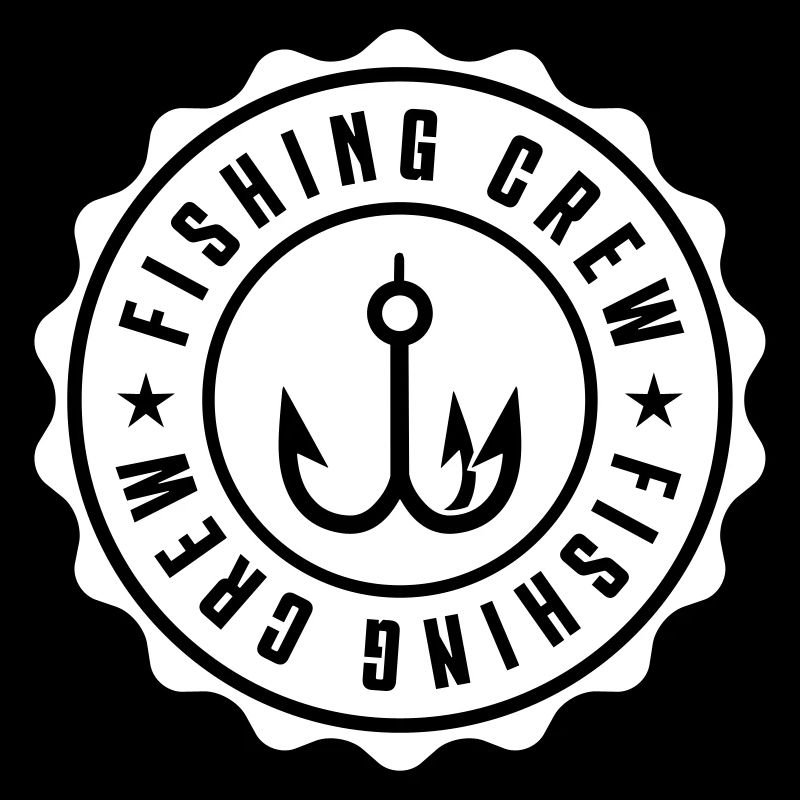 fishing crew fish hook logo