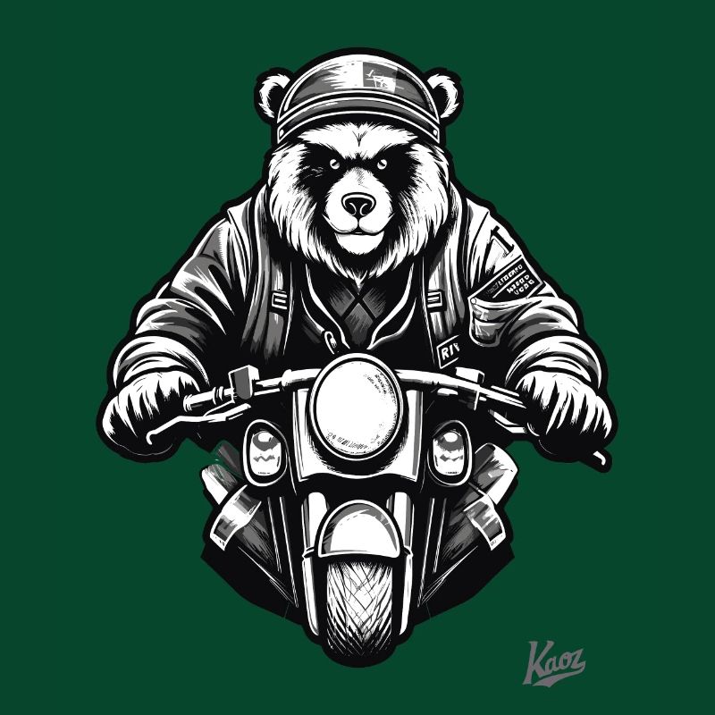 Cool Motorcycle Biker Bear