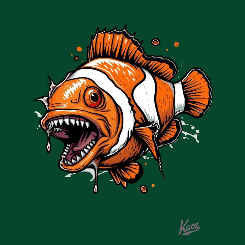Funny Horror Clownfish