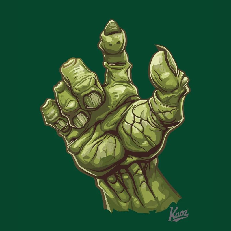 Main massive d’Orc Vert ou de Monstre Ogre