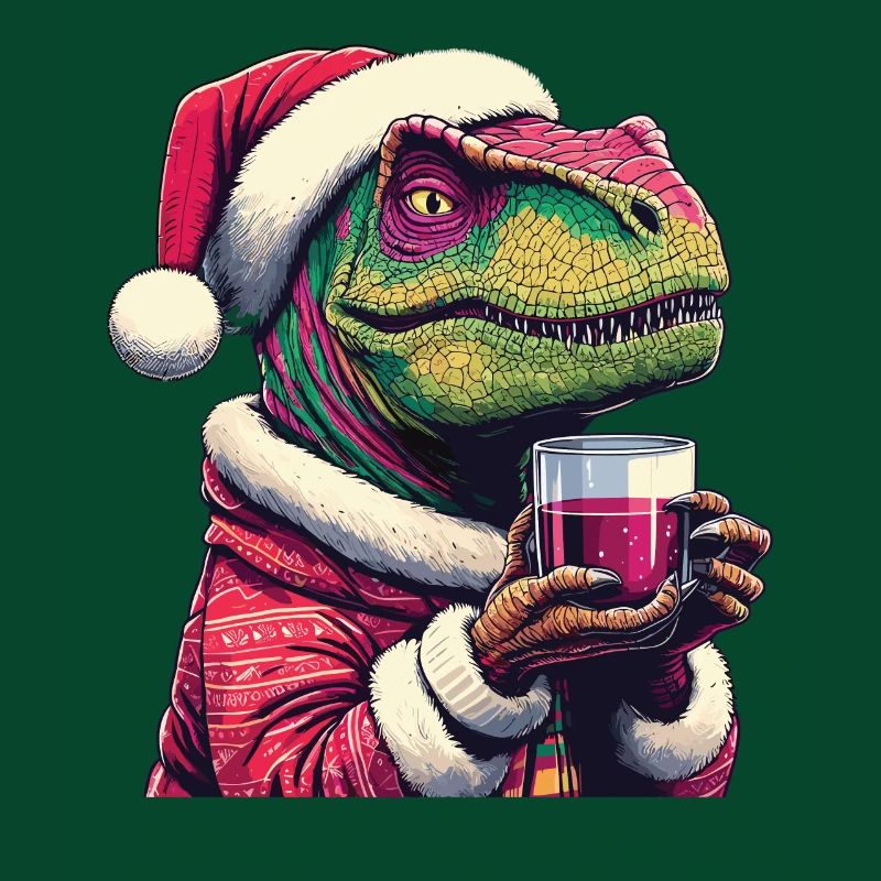 Raptor drinks mulled wine