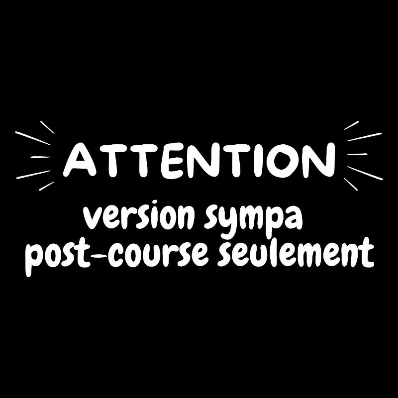ATTENTION version sympa post course seulement, run