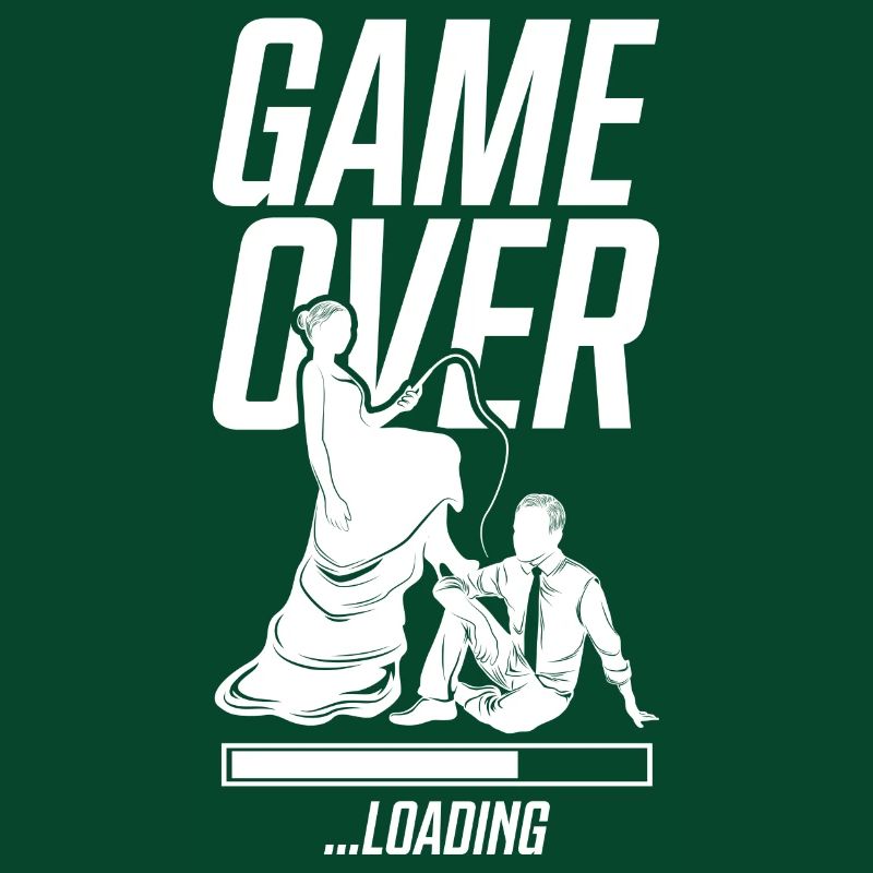 ehepaar game over loading hochzeit