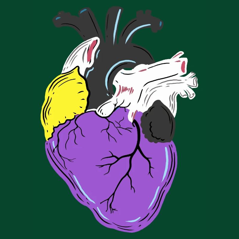 Nonbinary Pride Heart Nonbinary Pride