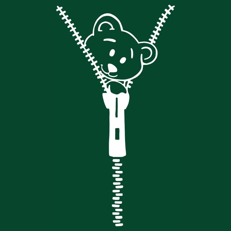 Fermeture éclair avec ours mignon