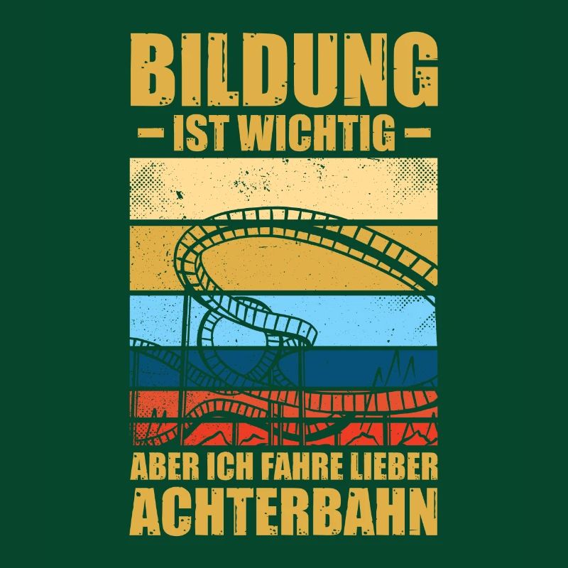 Bildung Freizeitpark Rollercoaster Achterbahn