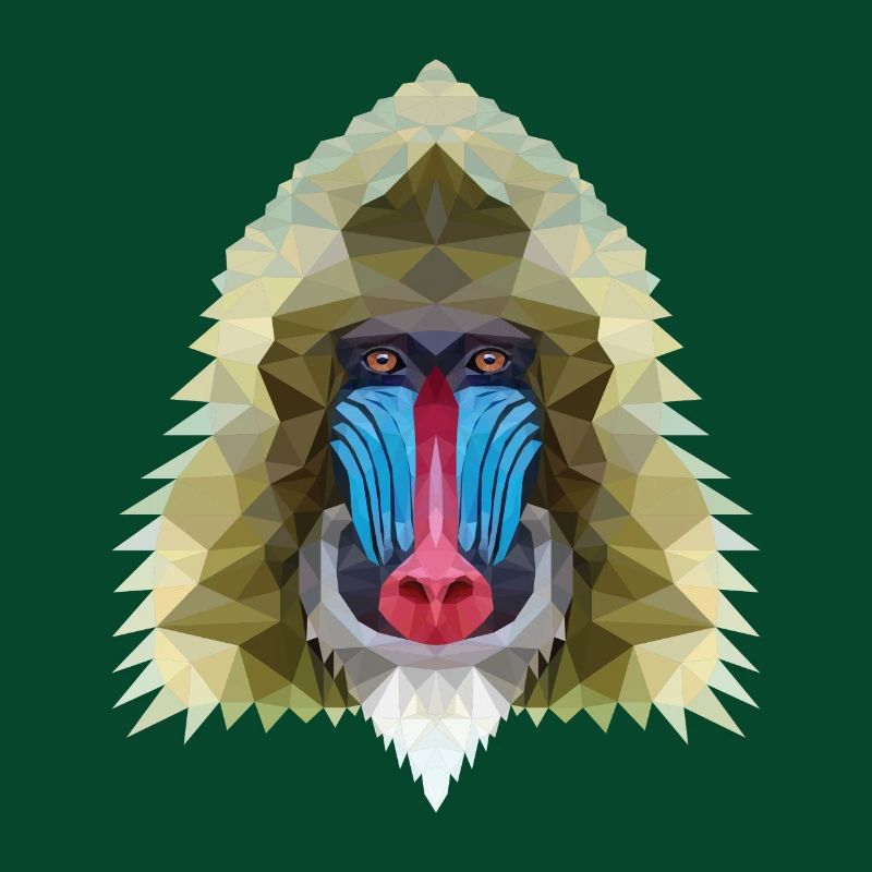 Affe polygon design Geschenk