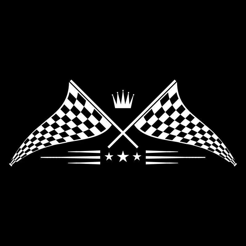 logo de symbole de drapeau de course