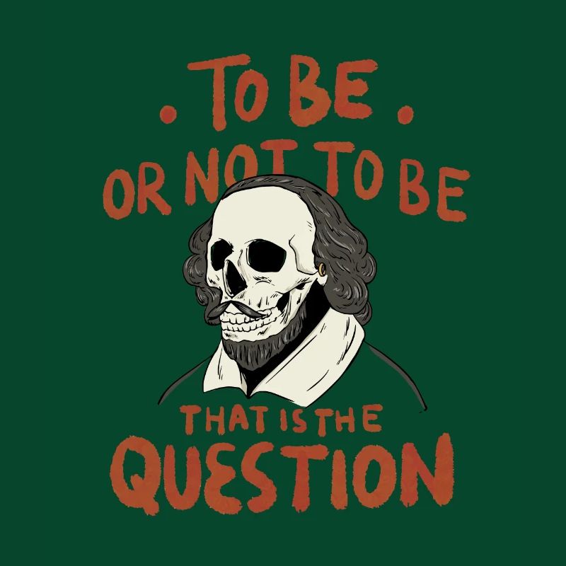 Hamlet Zitat "Sein oder nicht sein" Design