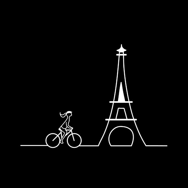 Silhouette Eiffel Tower