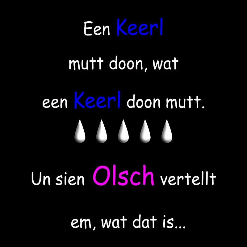 Plattdeutscher Spruch