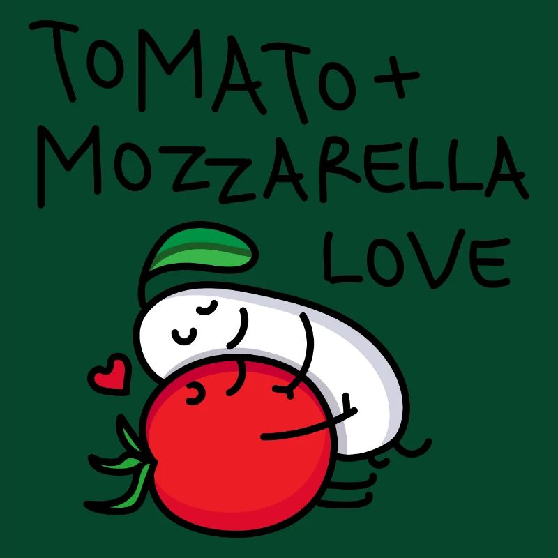Tomate und Mozzarella Paar (b)