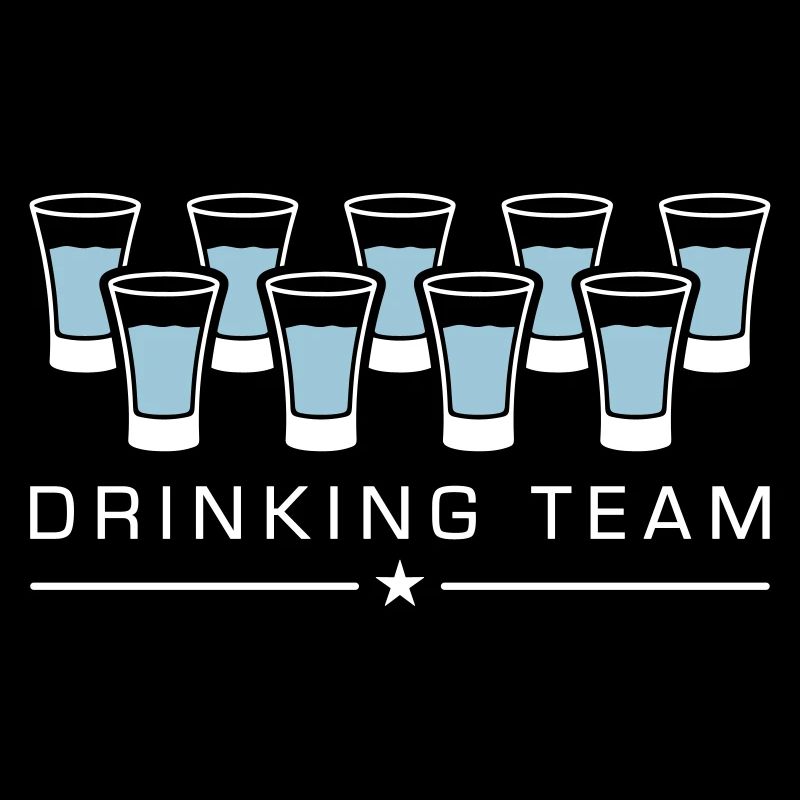 équipe de boisson à la vodka