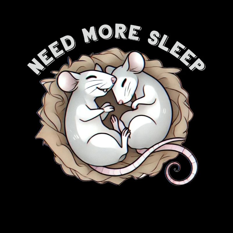 Besoin de plus de sommeil souris pyjama