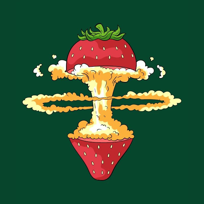 Exploding strawberry