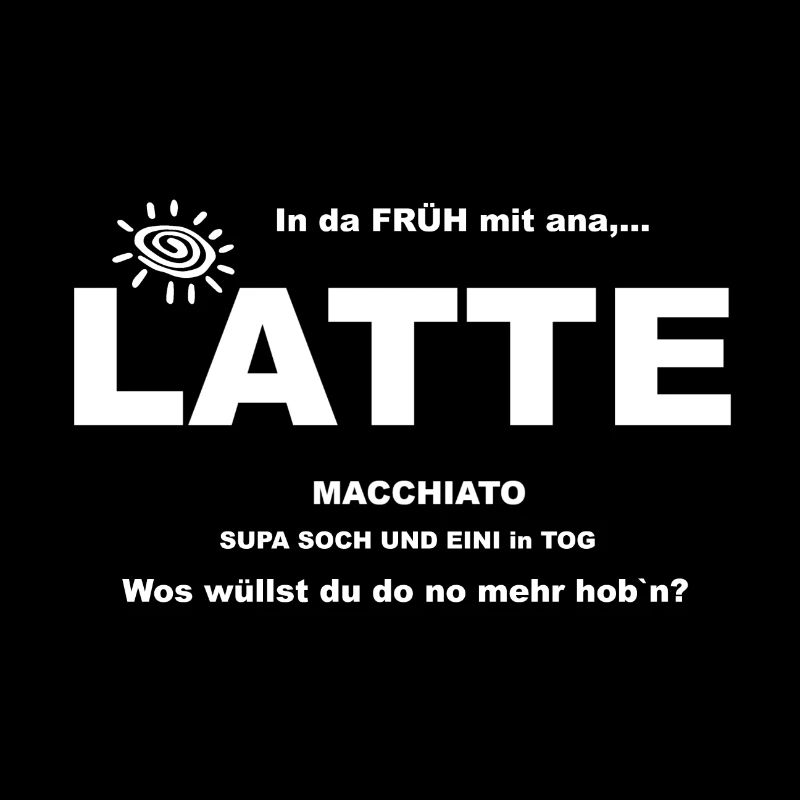Le matin avec un LATTE et du soleil
