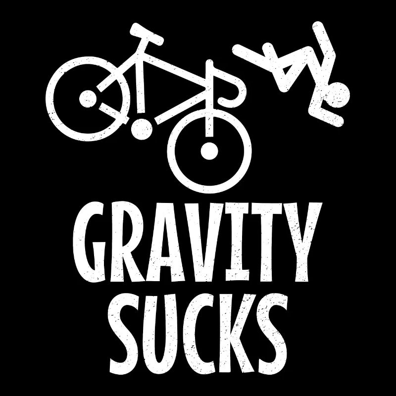 Gravity - Falling bicycle driver