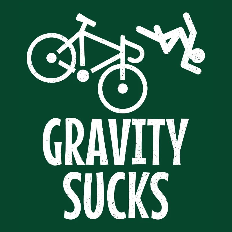 Gravity - Falling bicycle driver
