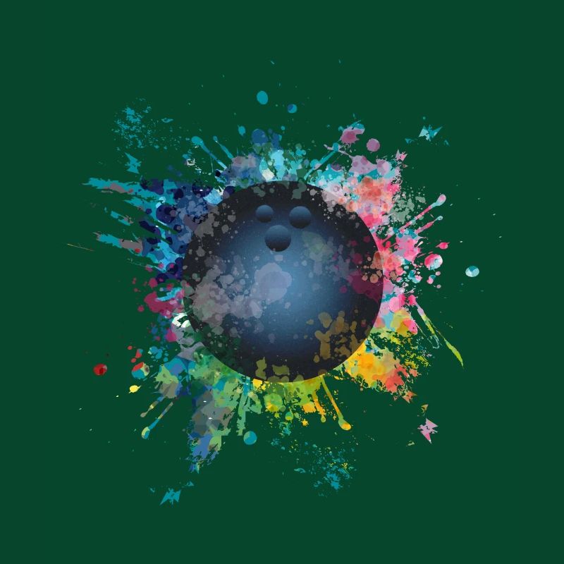 Aqueuse explosion de couleur Splash Pins Boule de Bowling