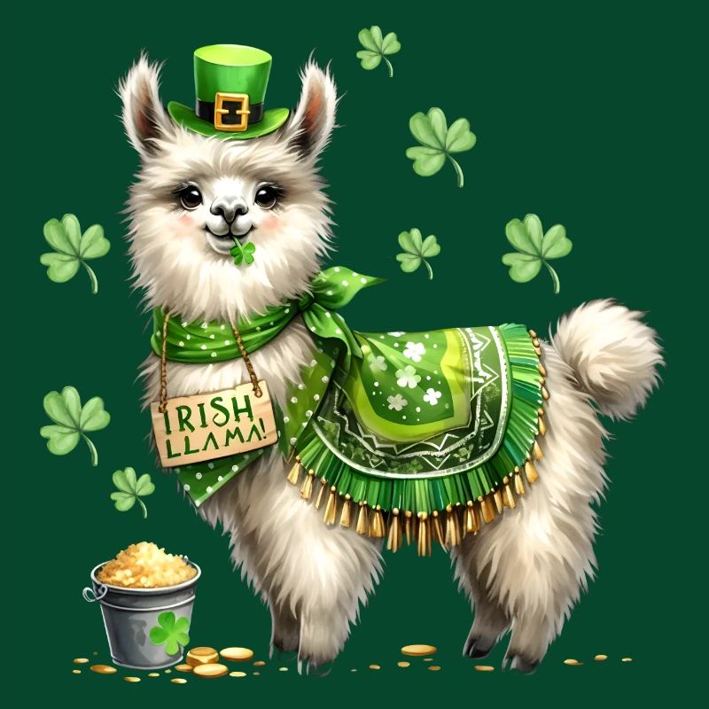 Irish LLama St Patrick Day