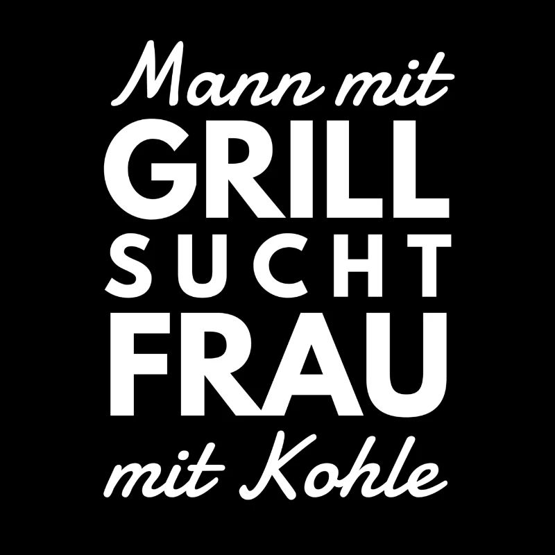 Mann mit Grill Spruch Tshirt Geschenk