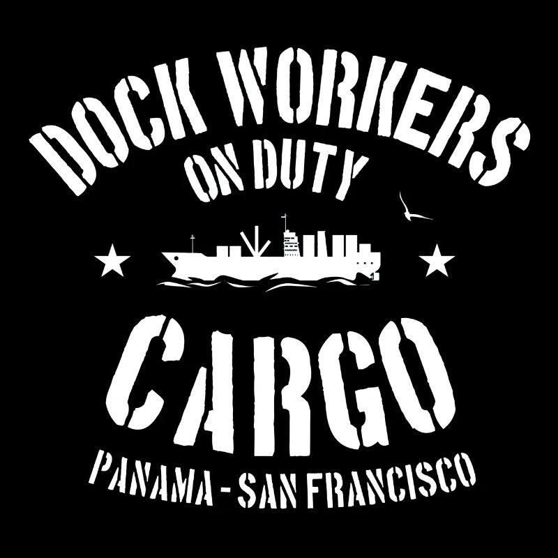 Dock workers on duty