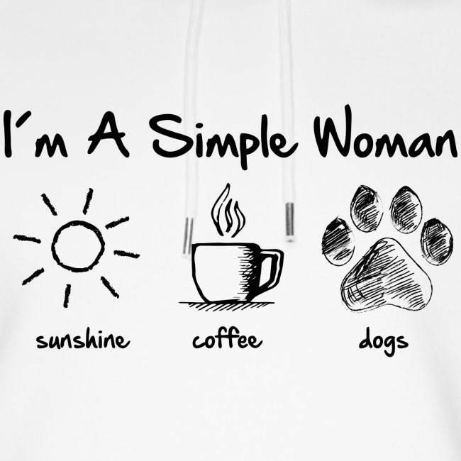 Vorschau: simple woman dog - Unisex Bio-Hoodie von Stanley & Stella