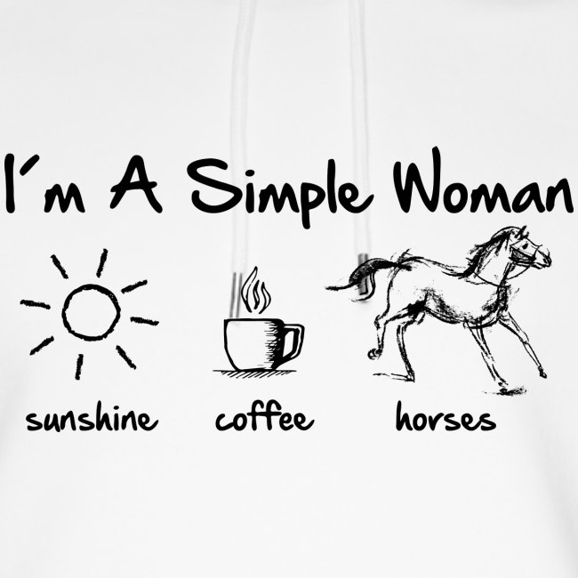 Vorschau: simple woman horse - Stanley/Stella Unisex Bio-Hoodie