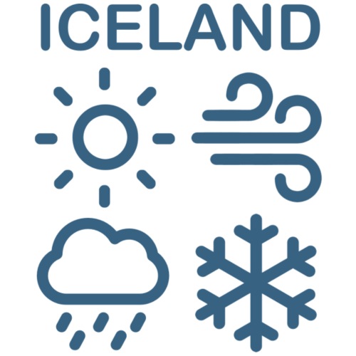 HUH! Iceland / Weather (Full Donation) - Stanley/Stella Unisex Bio-Hoodie
