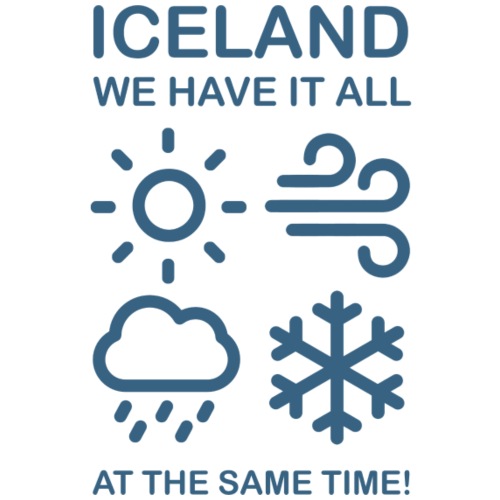HUH! Iceland / Weather (Full Donation) - Stanley/Stella Unisex Organic Hoodie