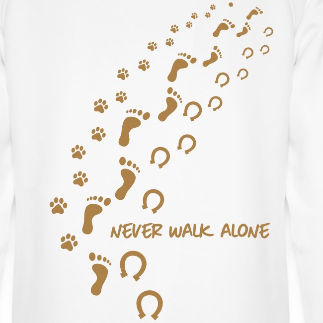 never walk alone hund pferd - Unisex Bio-Hoodie von Stanley & Stella