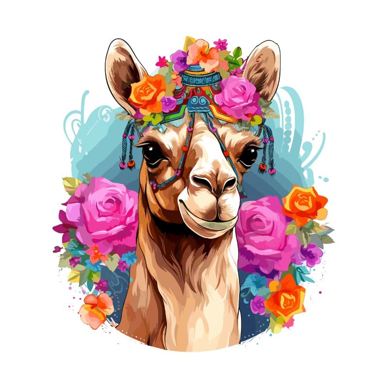 Kamel Kamelkopf Blumen