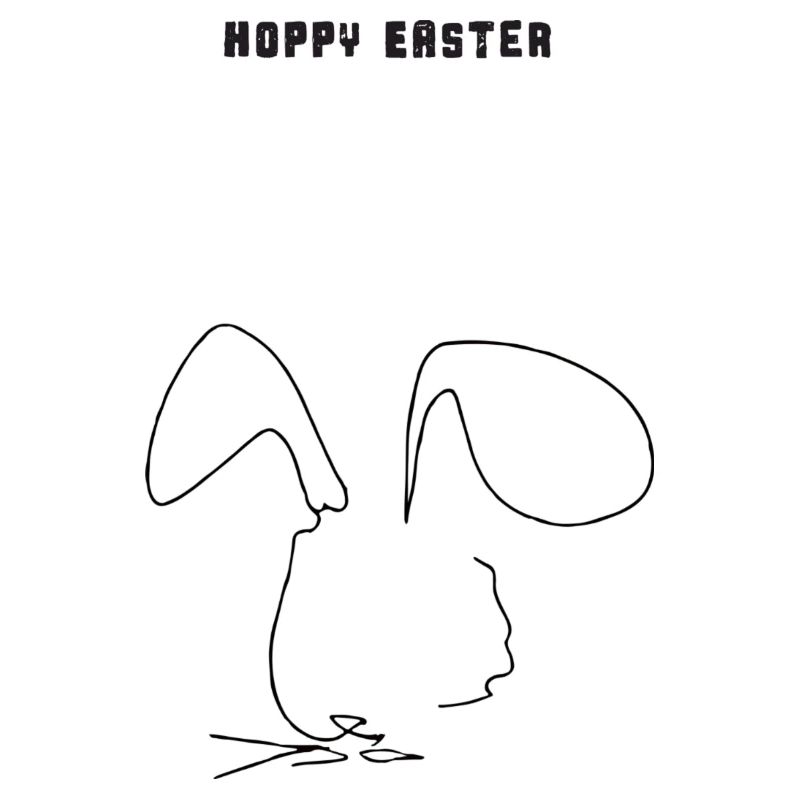 Minimalist Design | Rabbit | Easter | Gift