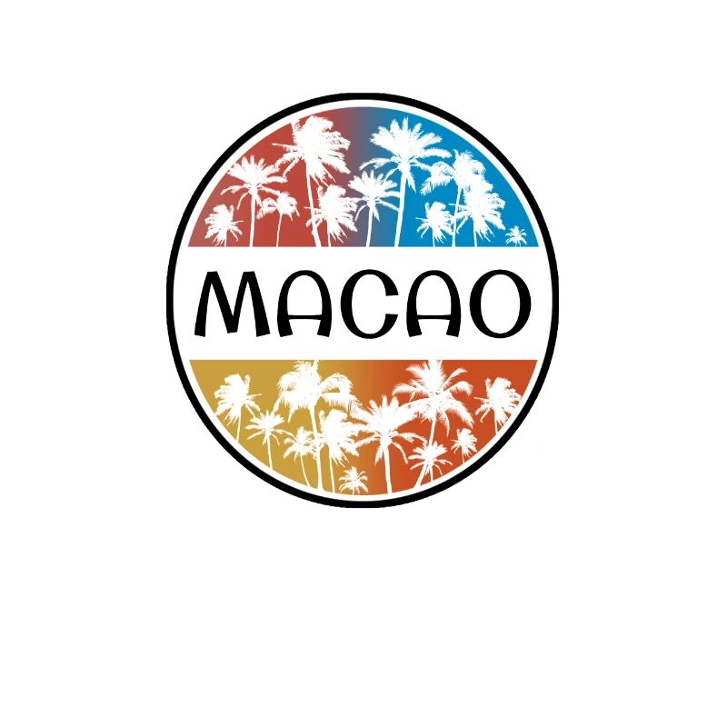 Macao Palm Tree Souvenir de vacances élégant