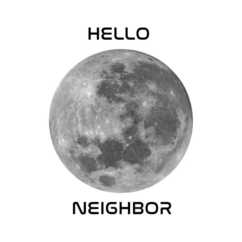 Salutations à notre objet céleste le plus proche - la lune!
