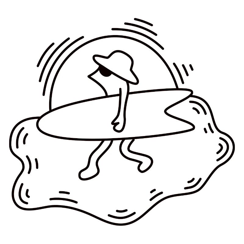 Surfing Illustration