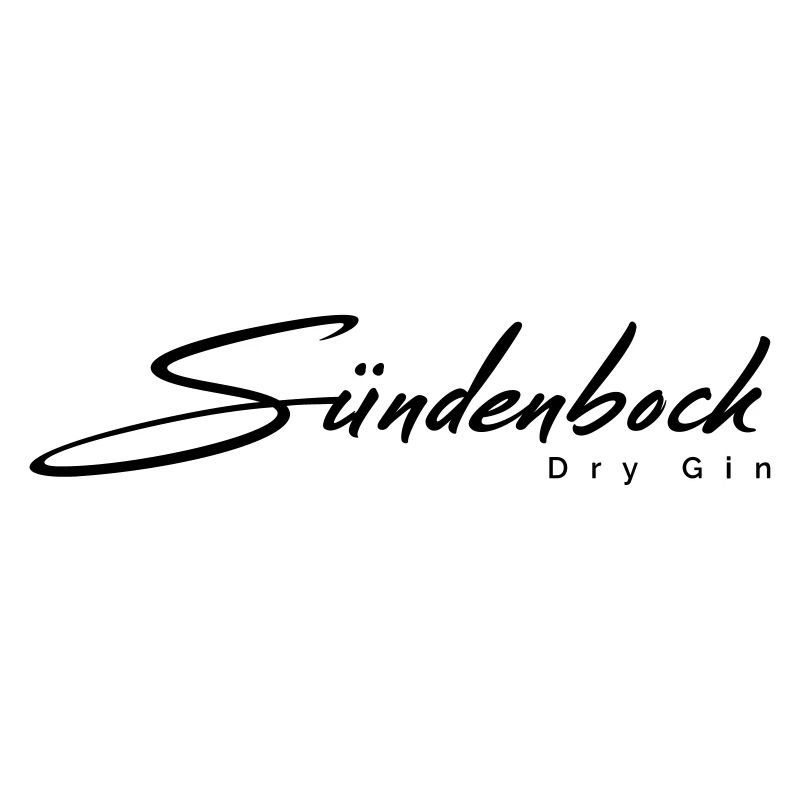 Sündenbock Dry Gin Logo SCHWARZ