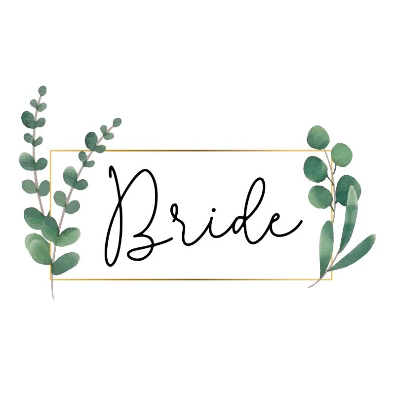 Greenery Eucalyptus Frame - Bride
