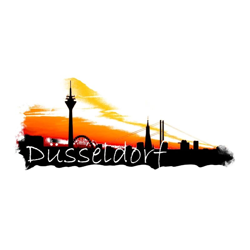 Düsseldorf Stadt Skyline