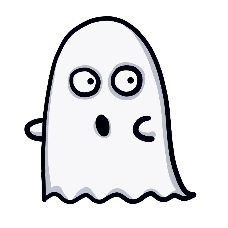 frightened ghost