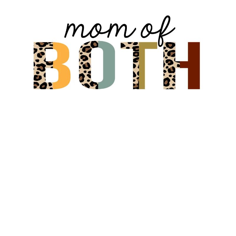 Mutter von beiden Leopard Print Funny