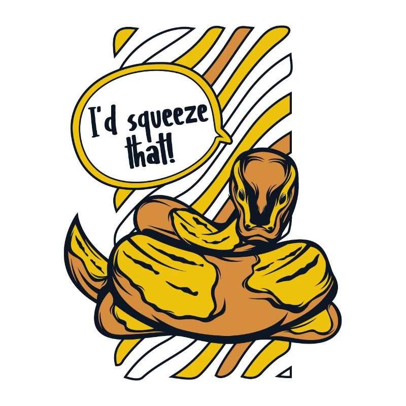 I'd Squeeze That Python Schlange Banana Ball