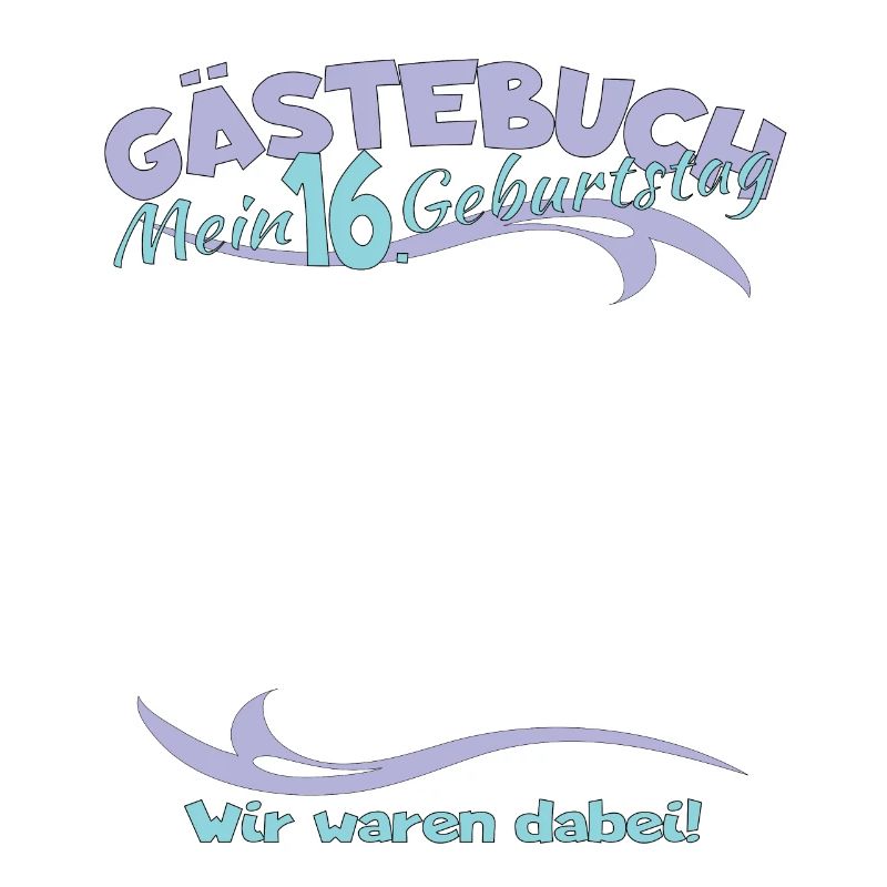 16. Geburtstag Mädchen & Junge Gästebuch