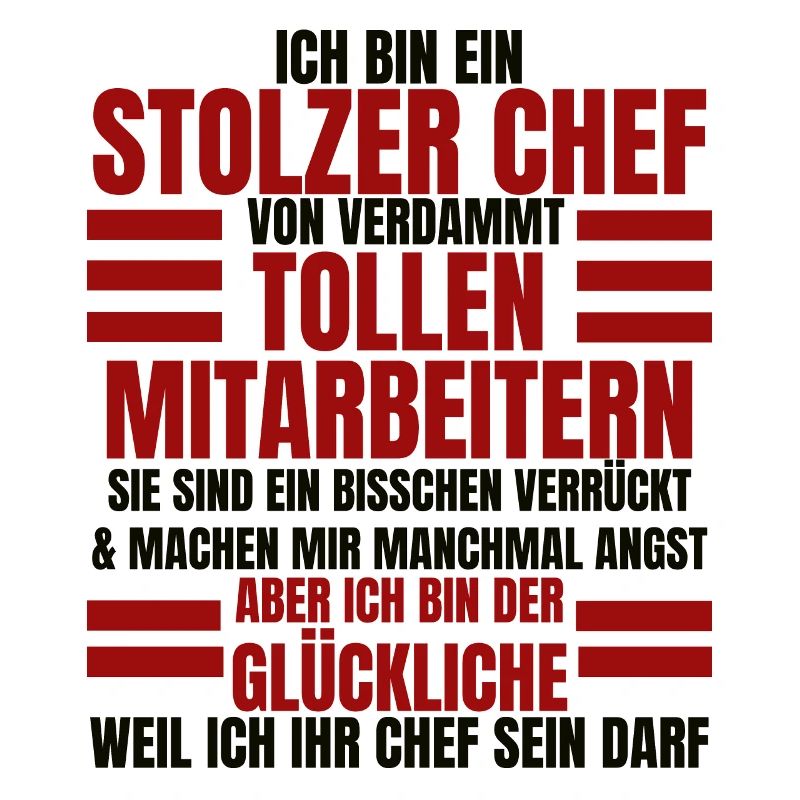 Ich Bin Ein Stolzer Chef Geburtstag Geschenk