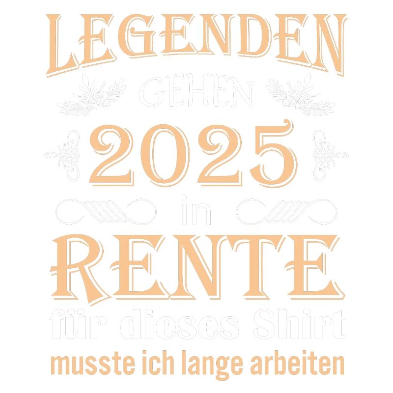 Rente 2025 Ruhestand Geschenk Idee