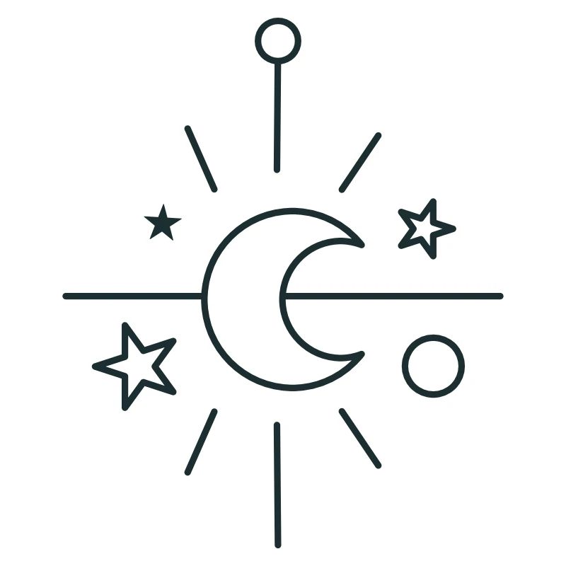 BOHO Croissant de lune central