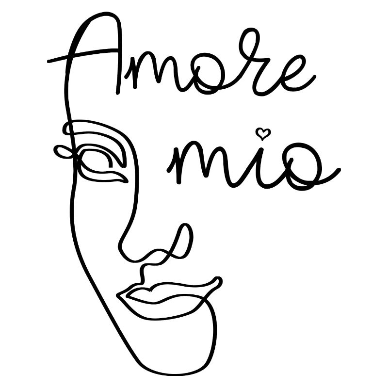 AMORE MIO LINE ART face gift idea