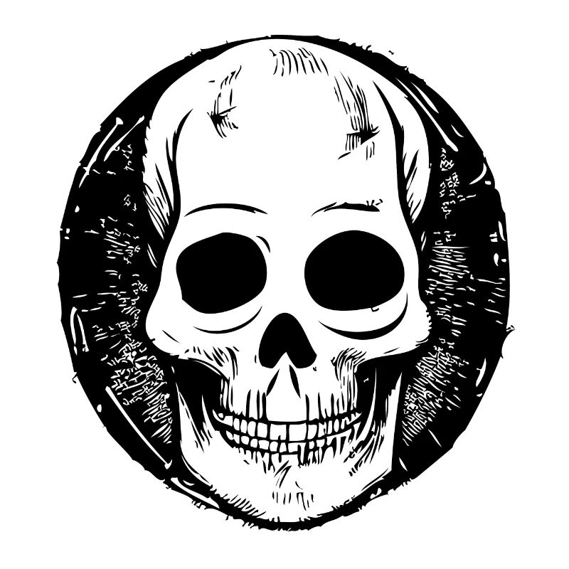 Illustration de conception de crâne